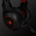 Słuchawki Gaming z mikrofonem KSIX Drakkar USB LED Czarny Czerwony