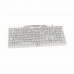 Tastatur med Leser Cherry JK-A0100ES-0 Hvit