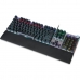 Klaviatuur Ibox AURORA K-3 Must/Hõbedane Hõbedane QWERTY