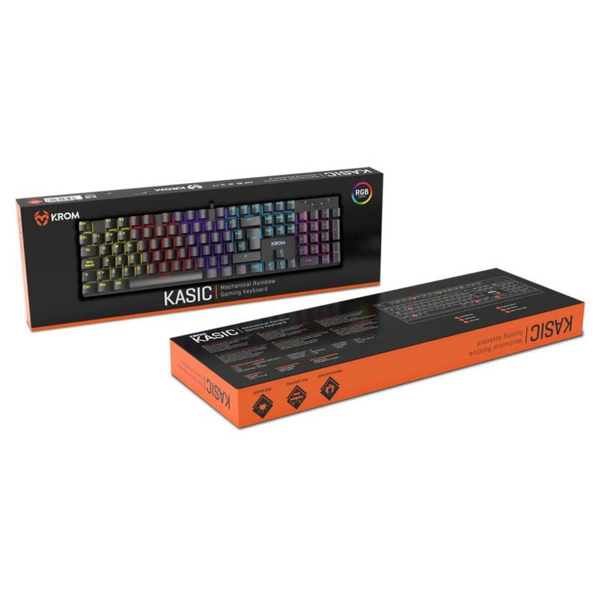 Tastatur Krom KASIC Sort