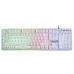 Keyboard Mars Gaming MK220 Spanish Qwerty RGB White