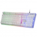 Keyboard Mars Gaming MK220 Spanish Qwerty RGB White