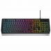 Gaming-tastatur Natec RHOD 300 RGB QWERTY Sort