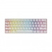 Tastatur Savio Whiteout Hvid Multifarvet Engelsk QWERTY