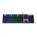 Tastatur Ibox AURORA K-4 Sort Sort/Sølvfarvet QWERTY