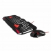 Πληκτρολόγιο και Ποντίκι Tacens MCP1 Μαύρο Κόκκινο Μονόχρωμος Ισπανικό Qwerty