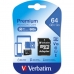 Mikro SD Atmiņas karte ar Adapteri Verbatim 44084