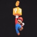 Kortarmet T-skjorte Super Mario Mario Coin Svart Unisex
