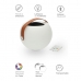 Bluetooth hangszóró LED lámpával KSIX Bubble Fehér 5 W Hordozható