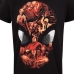 Kurzarm-T-Shirt Spider-Man Character Roster Schwarz Unisex