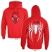 Unisex mikina s kapucí Spider-Man Spider Crest Červený