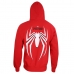 Unisex mikina s kapucňou Spider-Man Spider Crest Červená
