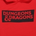 Unisex Pulover s Kapuco Dungeons & Dragons Logo Rdeča
