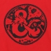 Bluza z kapturem Unisex Dungeons & Dragons Logo Czerwony