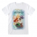 T-Shirt met Korte Mouwen The Little Mermaid Classic Poster Wit Uniseks
