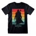 T-shirt med kortärm The Mandalorian Spectrum Svart Unisex