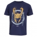 T-Shirt met Korte Mouwen Marvel Splatter Logo Blauw Uniseks