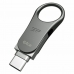 USB-pulk Silicon Power C80 64 GB Titaaniummust