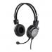 Fejhallgató Mikrofonnal Bluestork MC-201 Fekete/Ezüst színű