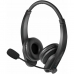 Ακουστικά με Μικρόφωνο LogiLink PT QL600G Μαύρο (Ανακαινισμenα A)