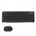 Tastatură și Mouse CoolBox COO-KTR-02W Qwerty Spaniolă Negru Fără Fir
