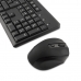 Tastatură și Mouse CoolBox COO-KTR-02W Qwerty Spaniolă Negru Fără Fir