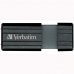 Memória USB Verbatim PinStripe Preto 64 GB