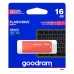 USB Memória GoodRam UME3 Narancszín Fekete 16 GB