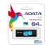 USB-stik Adata UV220 Sort/Blå 64 GB