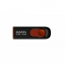 USB Memória Adata AC008-32G-RKD Fekete/Piros 32 GB