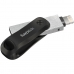 USB stick   SanDisk SDIX60N-128G-GN6NE         Zwart Zilverkleurig 128 GB  