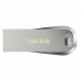 USB flash disk SanDisk Ultra Luxe Striebristý 128 GB