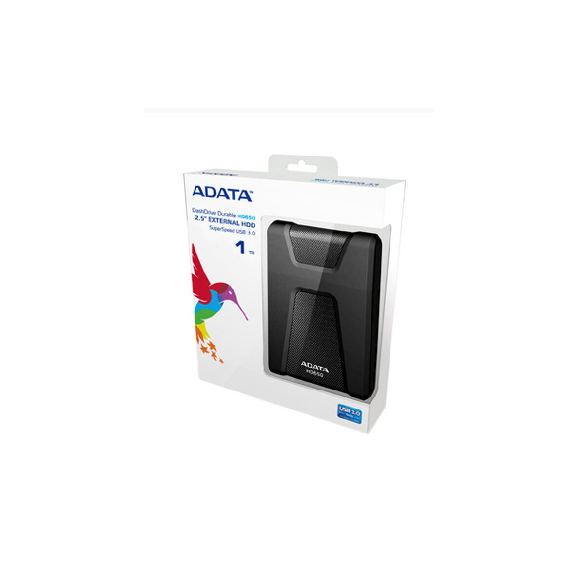 Ekstern harddisk Adata HD650 Sort 1 TB HDD