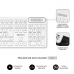 Tastatur og trådløs mus Subblim BUSINESS SLIM Hvid