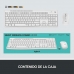 Tastatur og mus Logitech MK295 Hvid Spansk qwerty