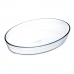 Plat de Four Ô Cuisine Ocuisine Vidrio Transparent verre Ovale 30 x 21 x 7 cm (4 Unités)