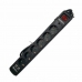 Power Socket - 6 Sockets with Switch Riello THUNDER 6002 USB Black