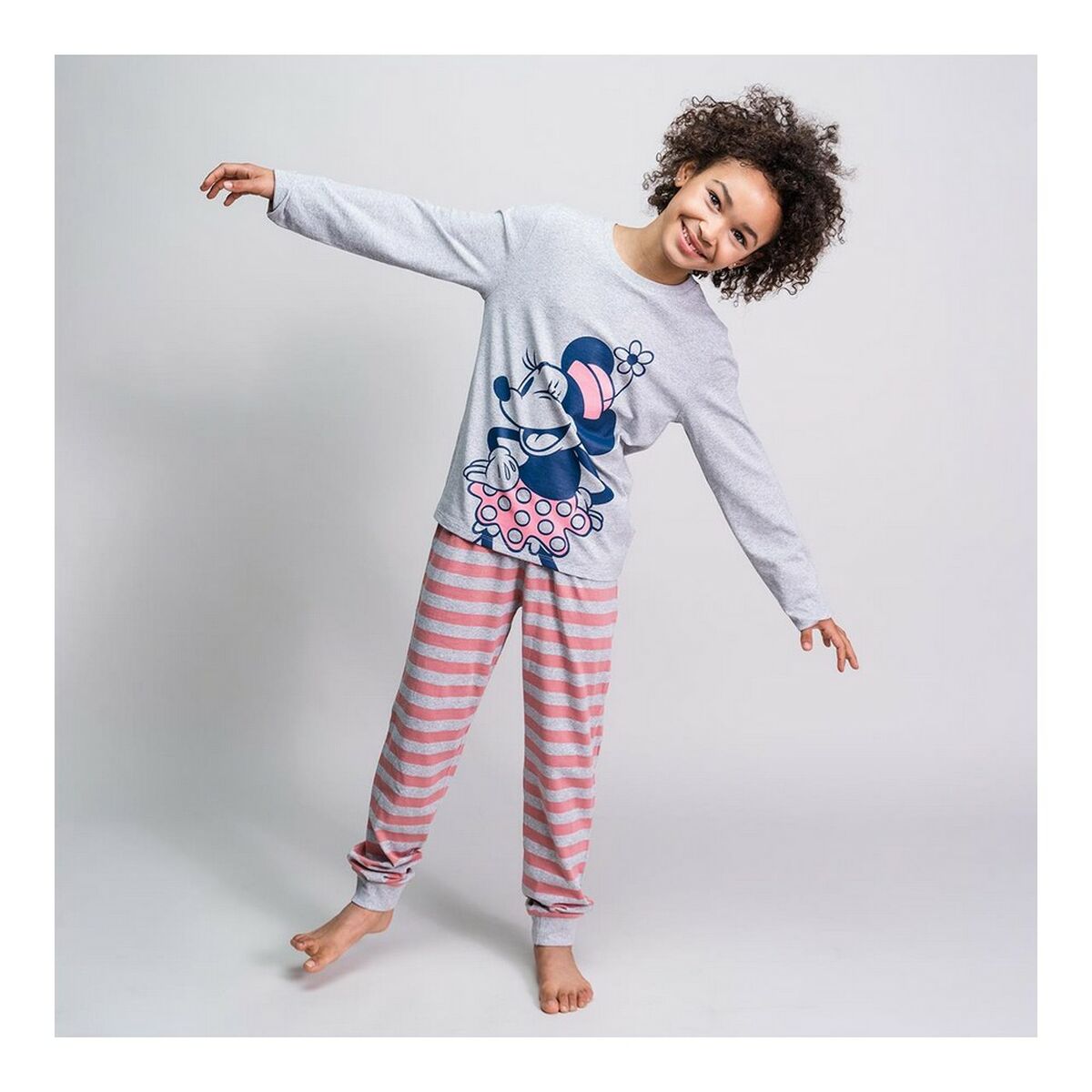 Pyjamat Lasten Minnie Mouse Harmaa