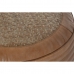 Cushion Home ESPRIT Floor Brown Camel Rattan 50 x 50 x 30 cm