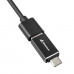 USB 4-vratni hub Sharkoon Črna