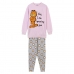 Pyjamat Garfield Vaaleanpunainen