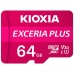 Mикро SD карта памет с адаптер Kioxia Exceria Plus Розов Клас 10 UHS-I U3