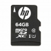 Mикро SD карта памет с адаптер HP SDU64GBXC10HP-EF 64GB