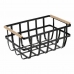Multi-purpose basket Confortime Black 36 x 22 x 15,5 cm (6 Units)