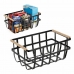 Multi-purpose basket Confortime Black 36 x 22 x 15,5 cm (6 Units)