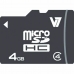Mikro-SD kort V7 VAMSDH4GCL4R-2E 4GB 4 GB