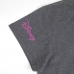 Kortarmet T-skjorte til Kvinner Stitch Mørke Grå Grå