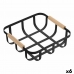 Multi-purpose basket Confortime Black 23 x 23 x 8 cm (6 Units)