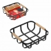 Multi-purpose basket Confortime Black 23 x 23 x 8 cm (6 Units)