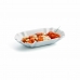 Snack tálca Quid Gastro Fun Fehér Kerámia 20,5 x 11 x 3,5 cm (12 egység) (Pack 12x)